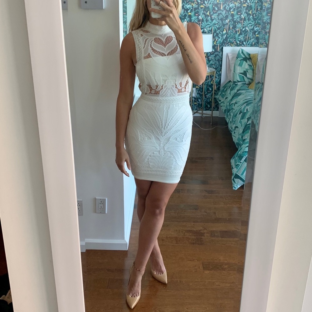 White lace dress